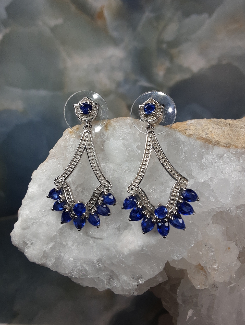 925 Kyanite Drop Earrings.